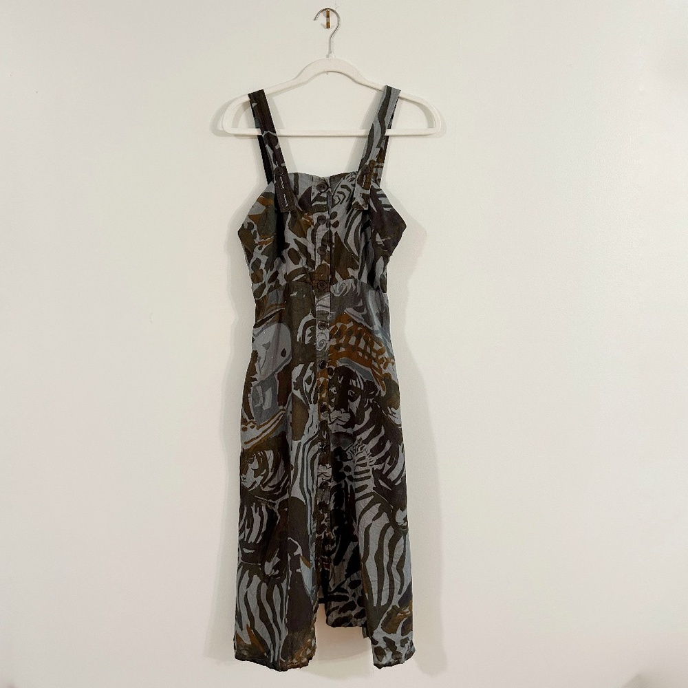 Rachel Comey linen dress with adjustable straps, pockets, great condition, sz 6